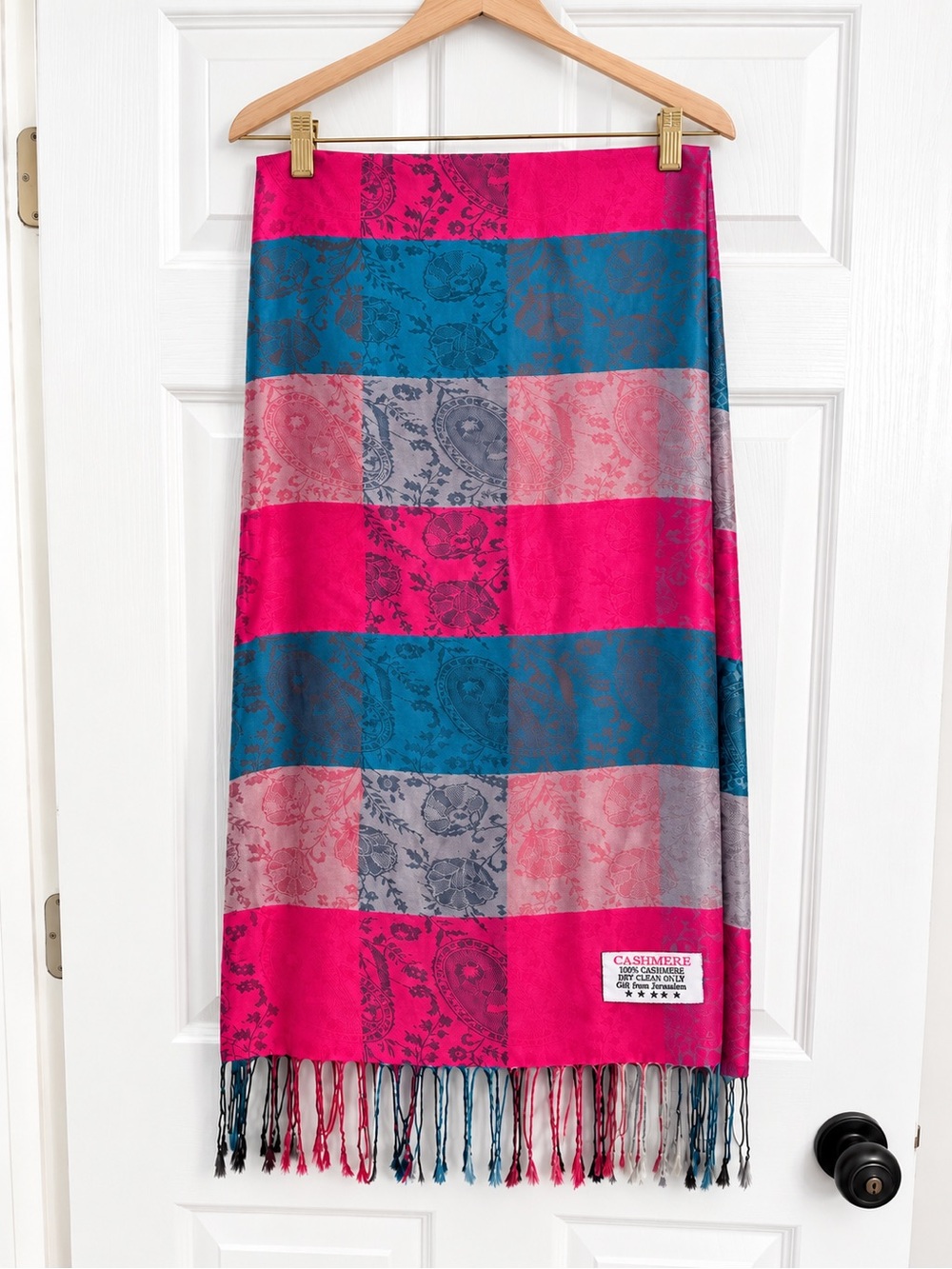 100% Cashmere Pashmina Wrap Scarf from Jerusalem 48x26